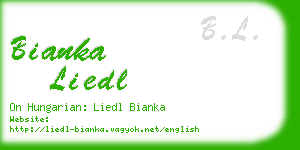 bianka liedl business card